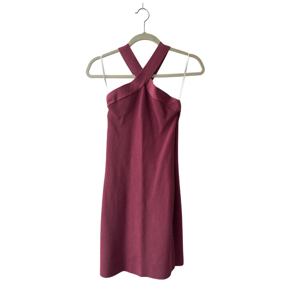 Babaton M bodycon dress in dusty magenta